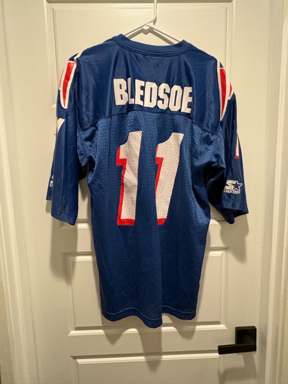 Drew Bledsoe New England Patriots Vintage Starter Jersey, size Medium 46